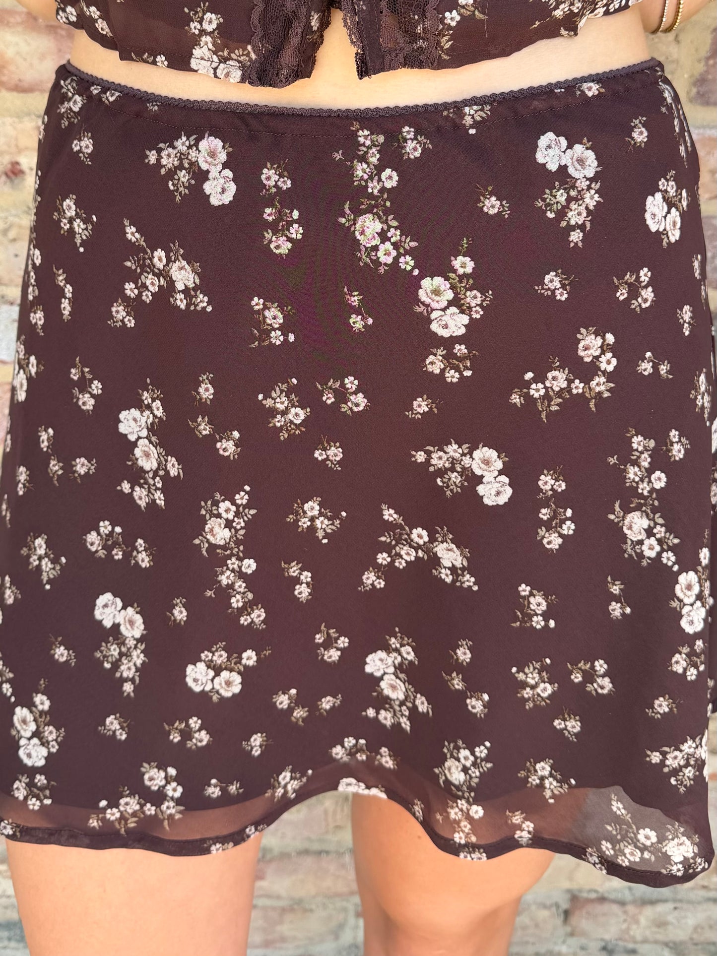 darcy skirt set - brown