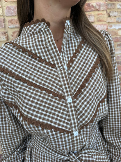 carroll dress - taupe