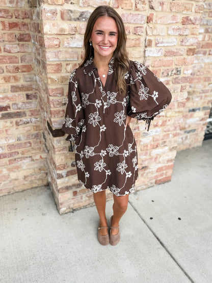 akers floral dress