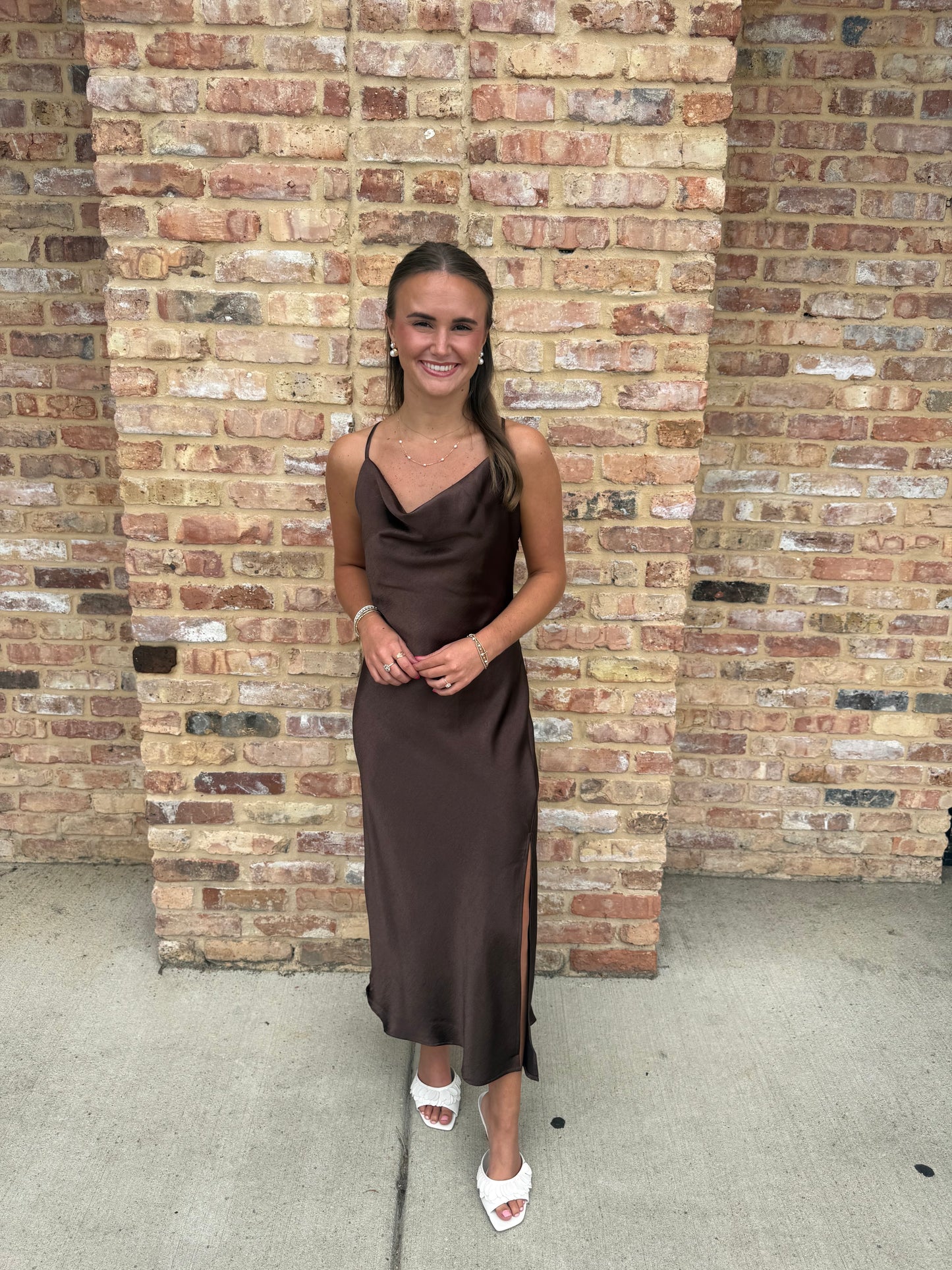 The Madeline Satin Dress