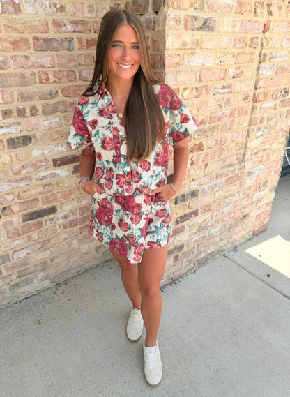 Millie denim skort set