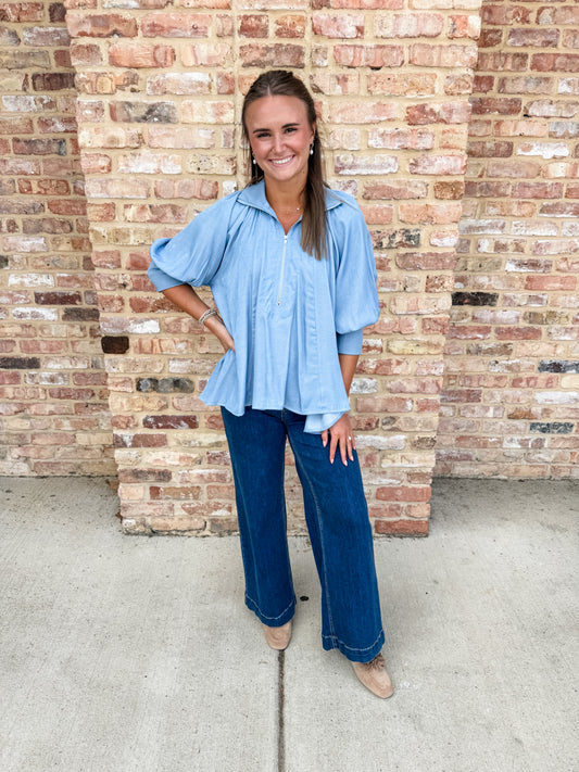 carole top - blue