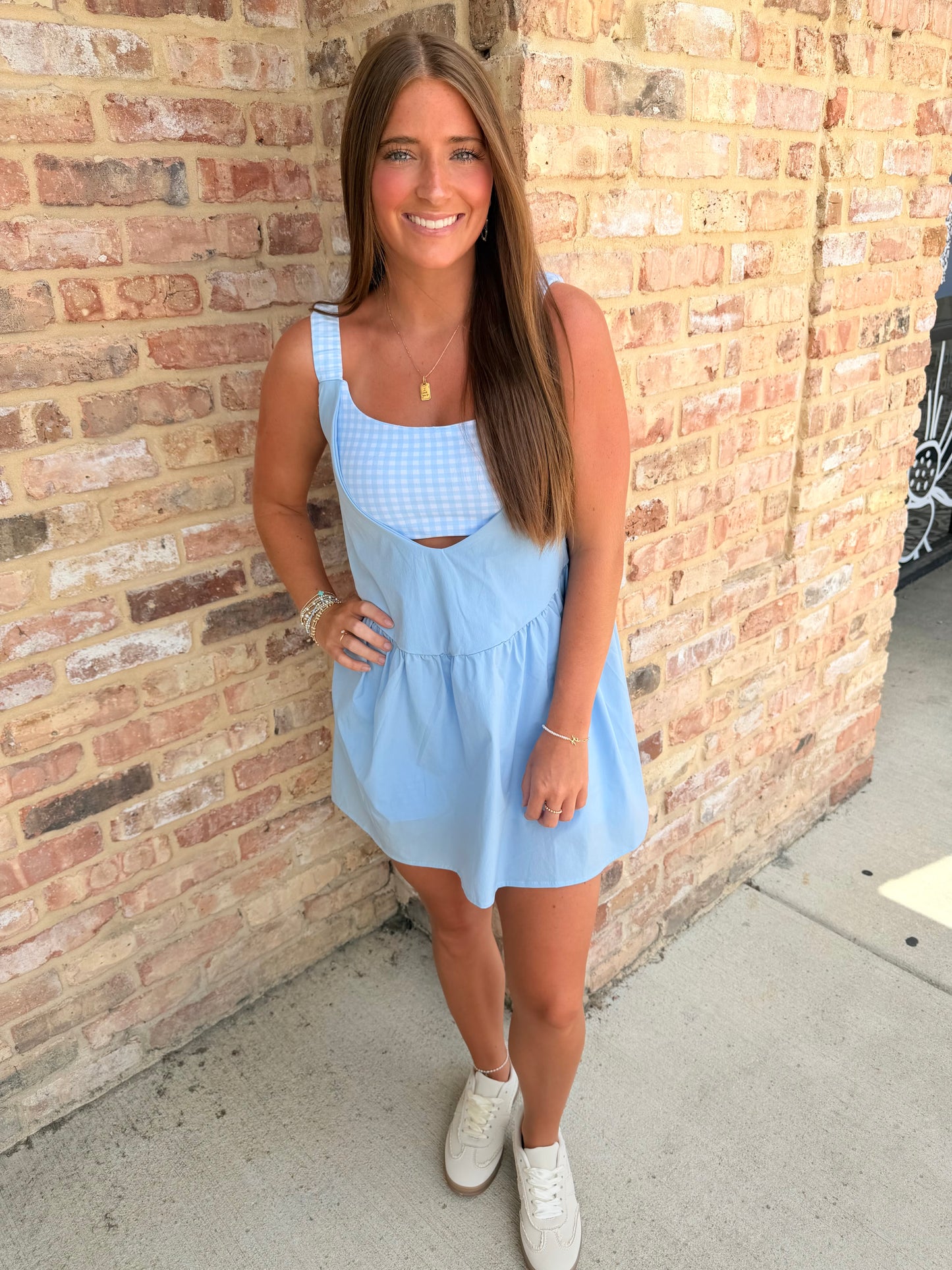 gingham play dress