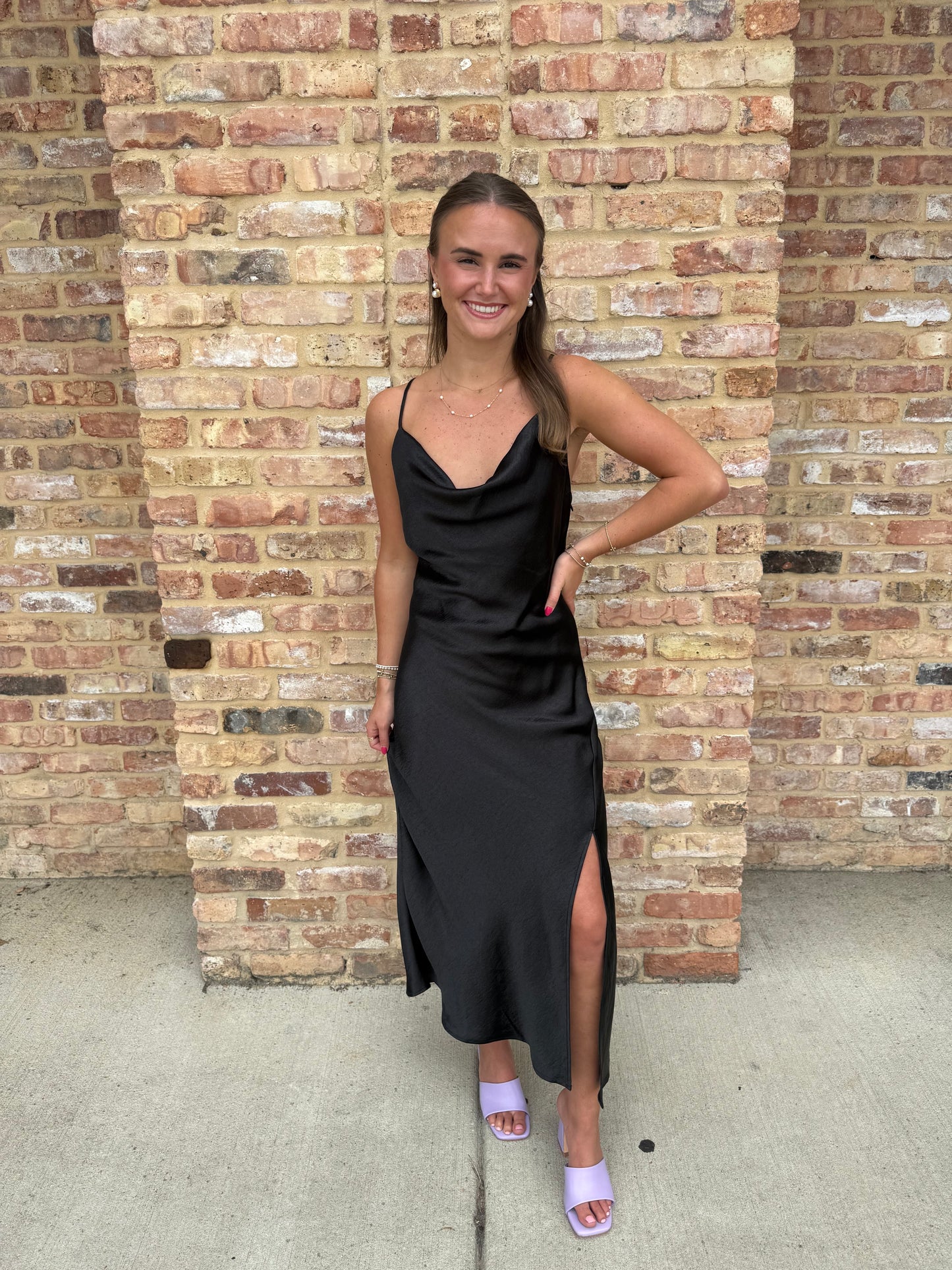 The Madeline Satin Dress