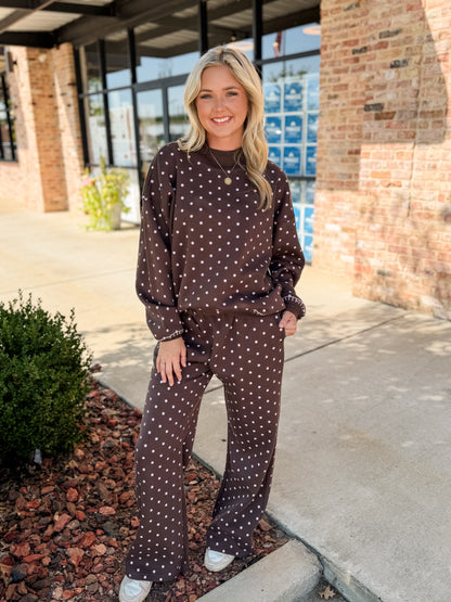 Elizabeth mocknet polka dot set