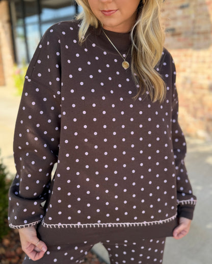 Elizabeth mocknet polka dot set
