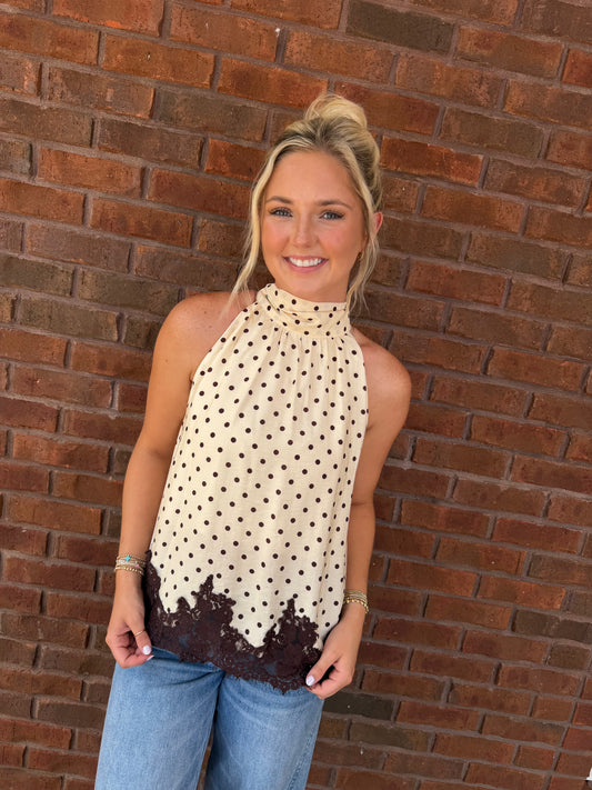 The Claire Polka Dot Top