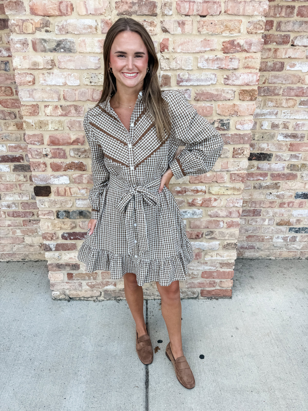 carroll dress - taupe