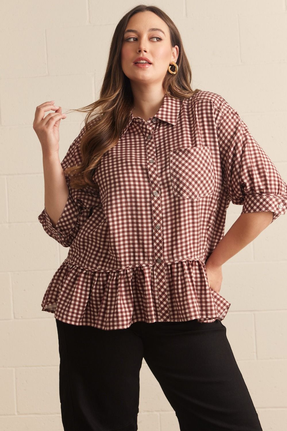 The Carol Curvy Top