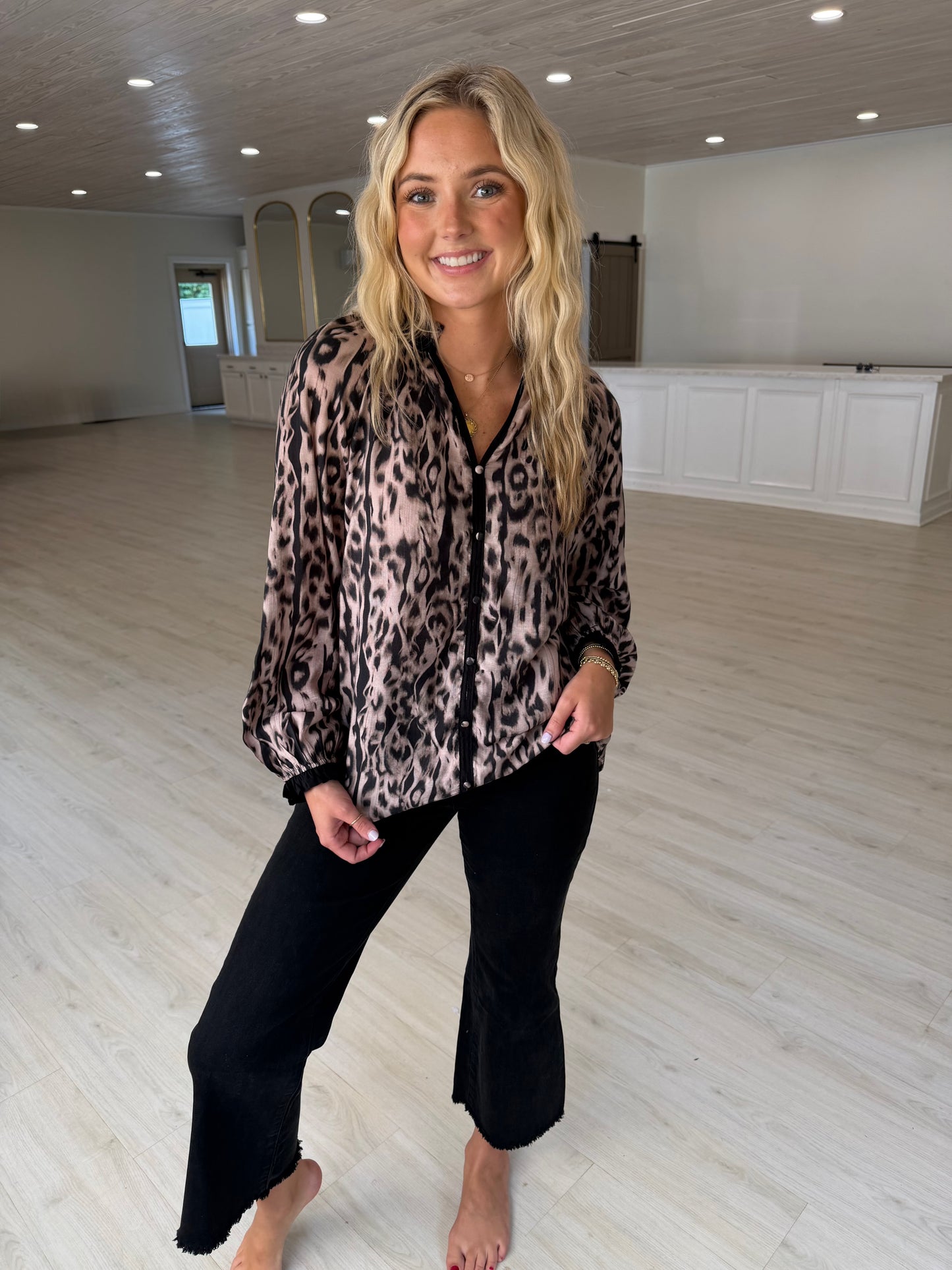 henley animal top
