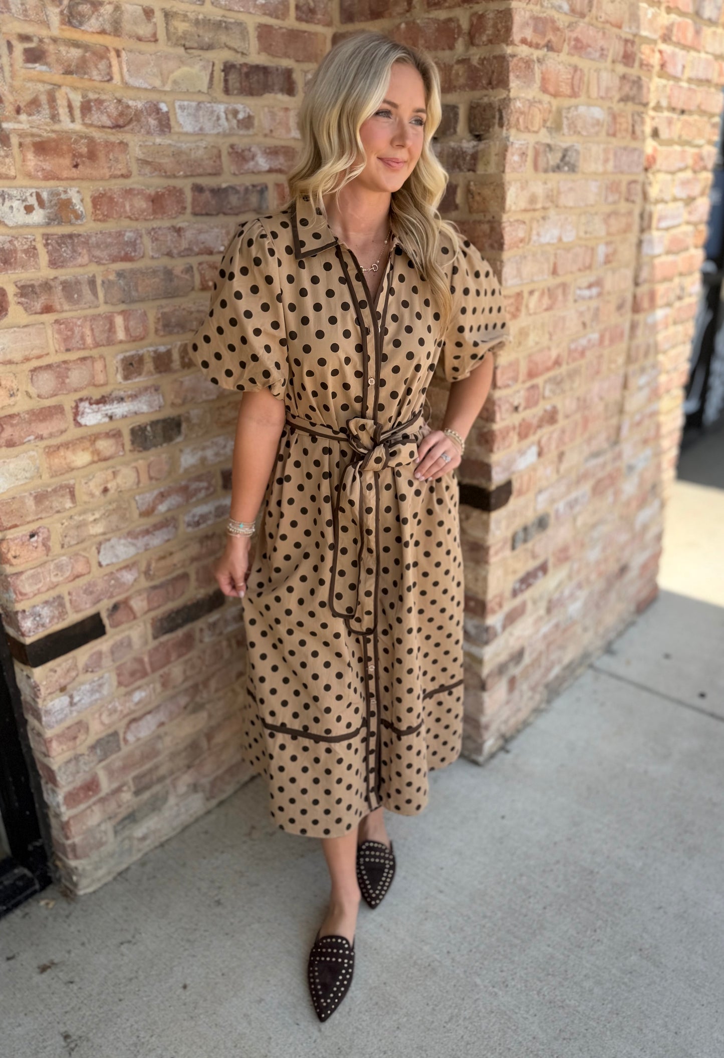 Josephine Midi dress-taupe
