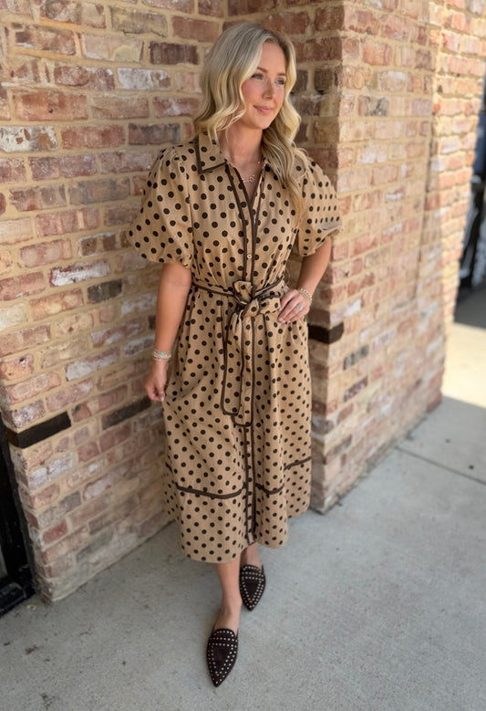 Josephine Midi dress-taupe