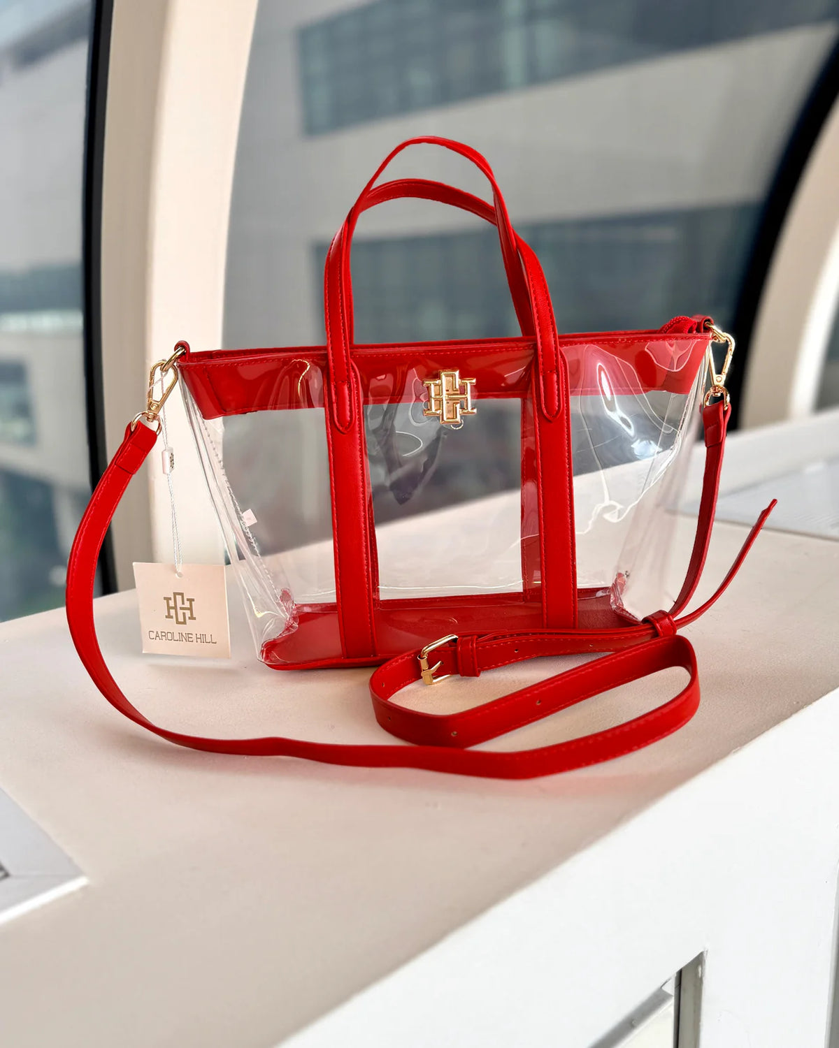 Caroline Hill Molly Clear Mini Tote