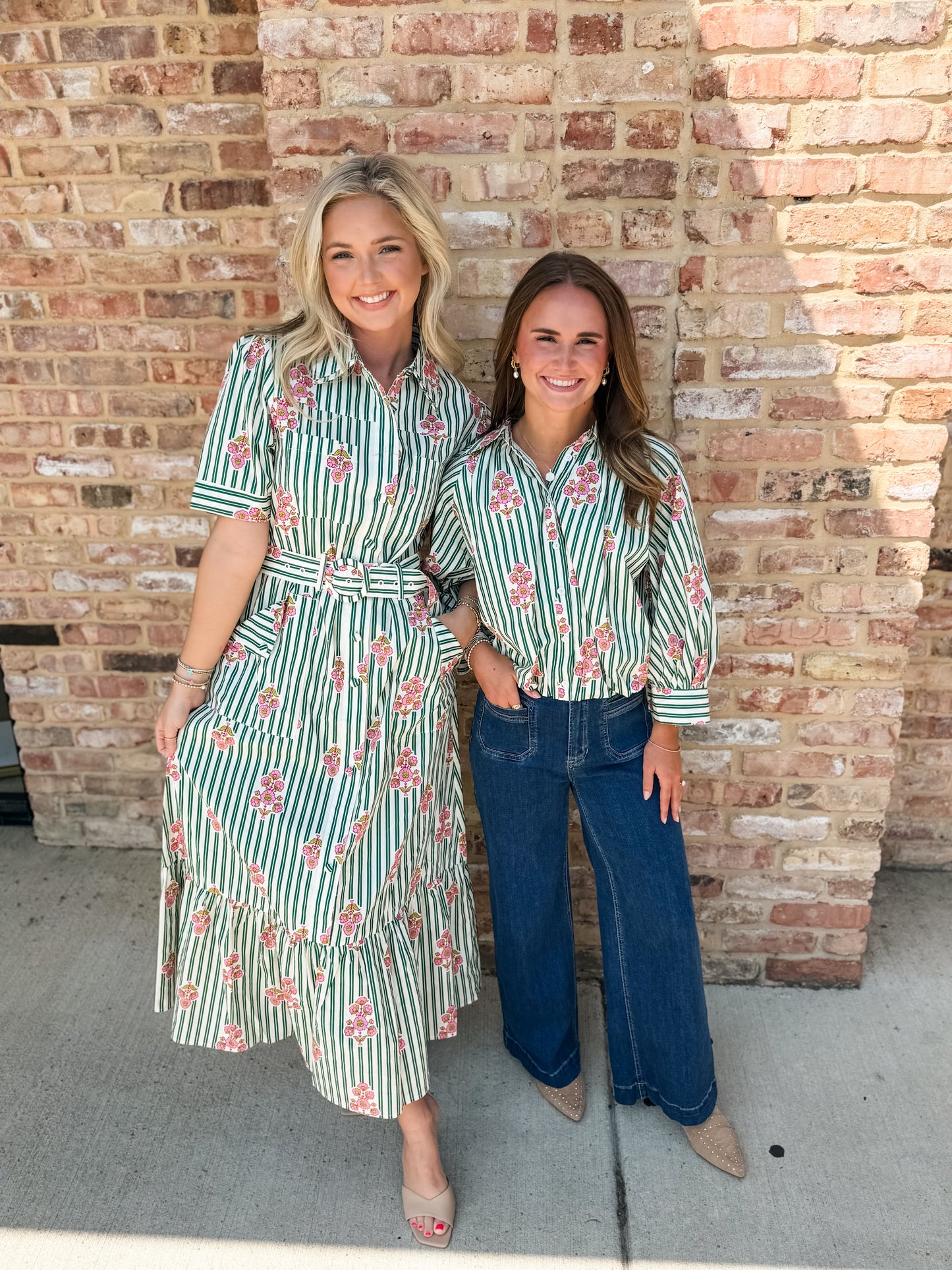 Elise belted Maxi Dress