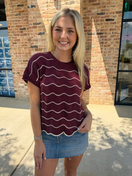 Avery sweater top