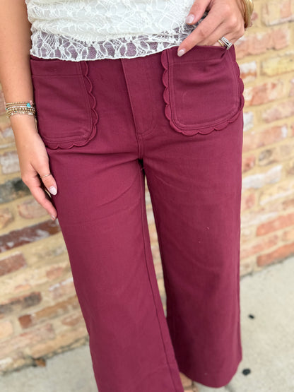 scallop pants