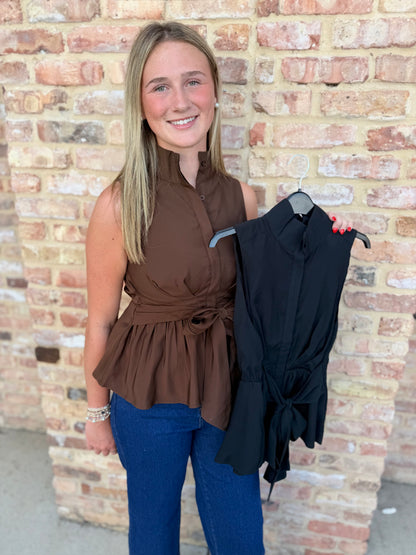 ella belted top