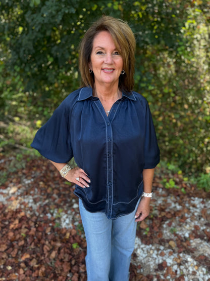 seneca satin top