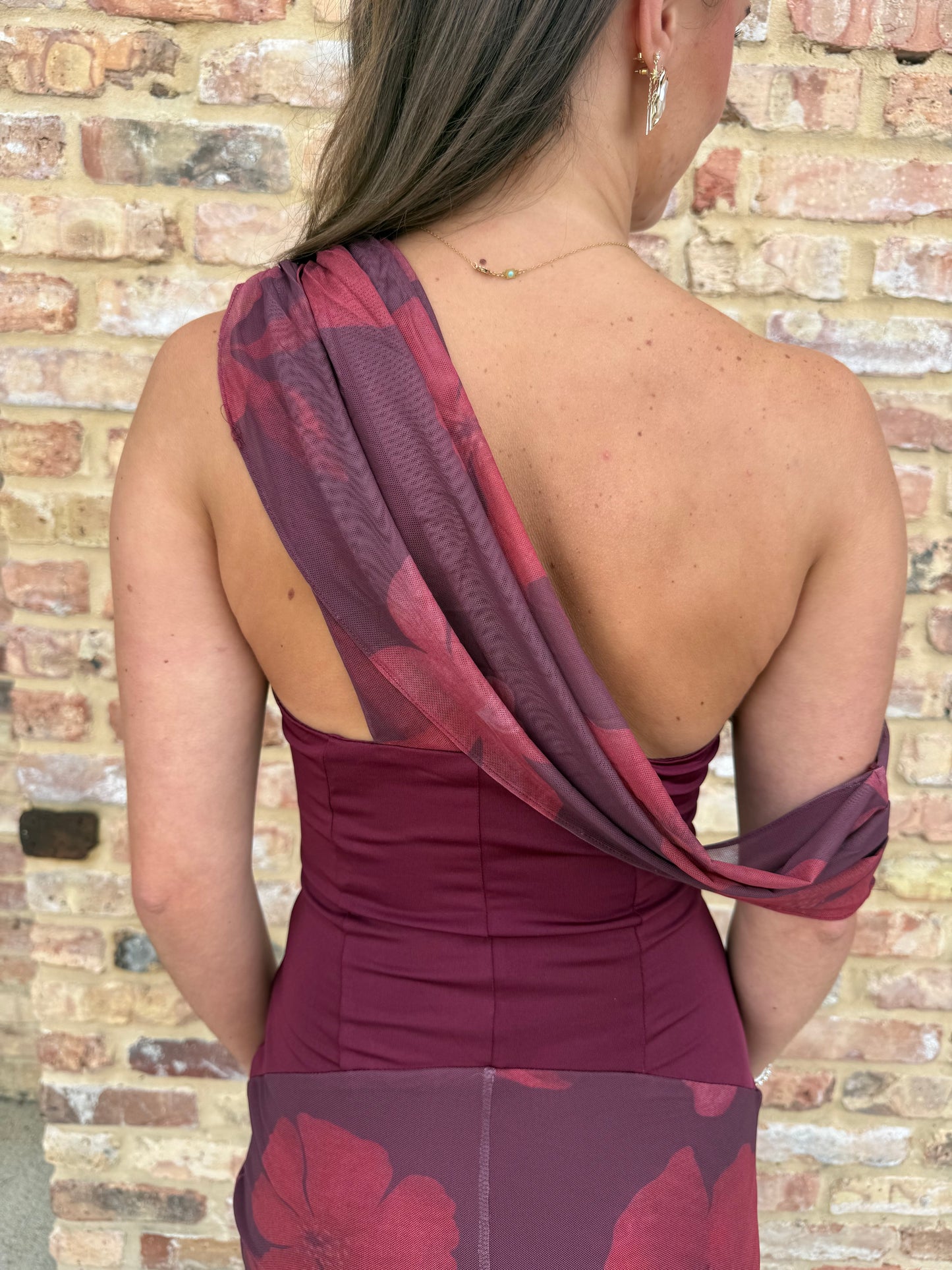 The one and only maxi maroon dress