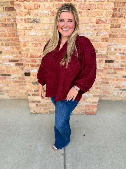 Dex Crinkle top Curvy