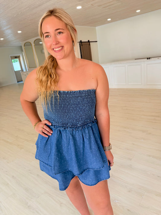 The Madi Polkadot romper