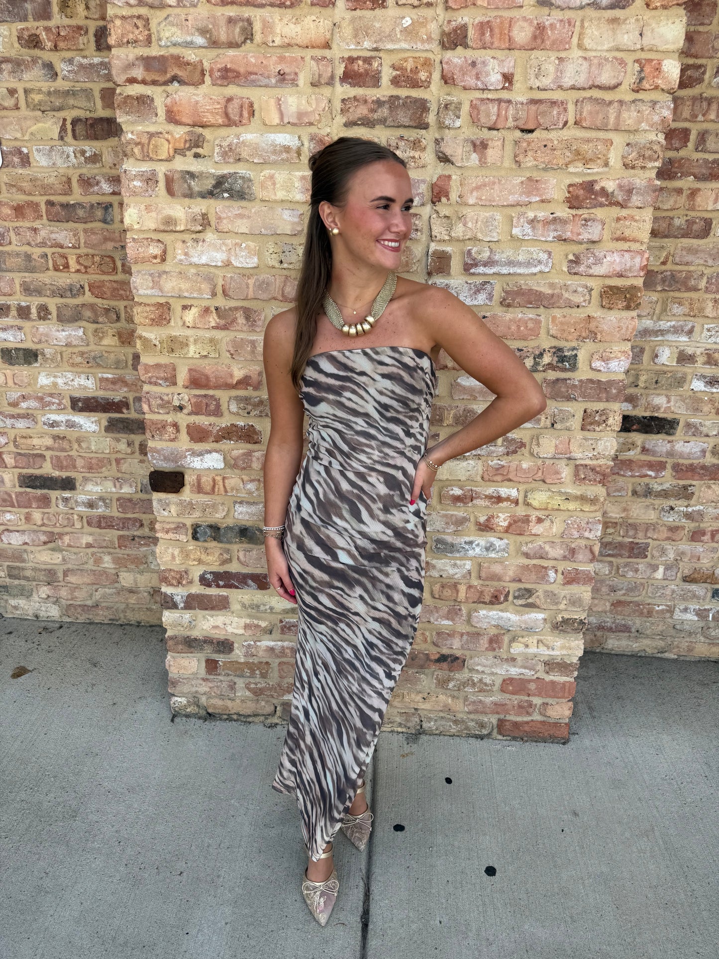 The Lainey Strapless Dress