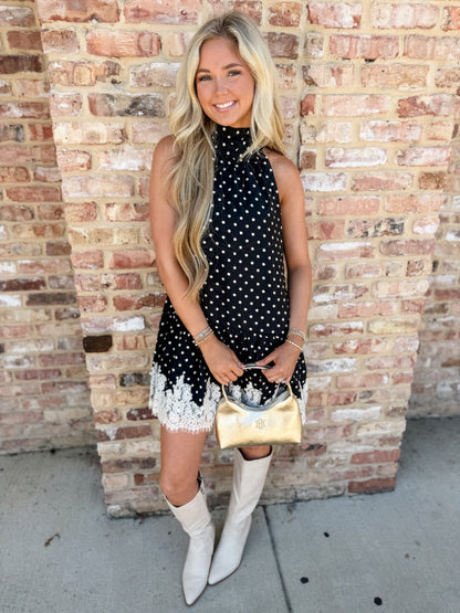 grace lace polka dot dress