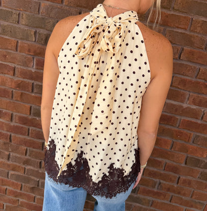 The Claire Polka Dot Top