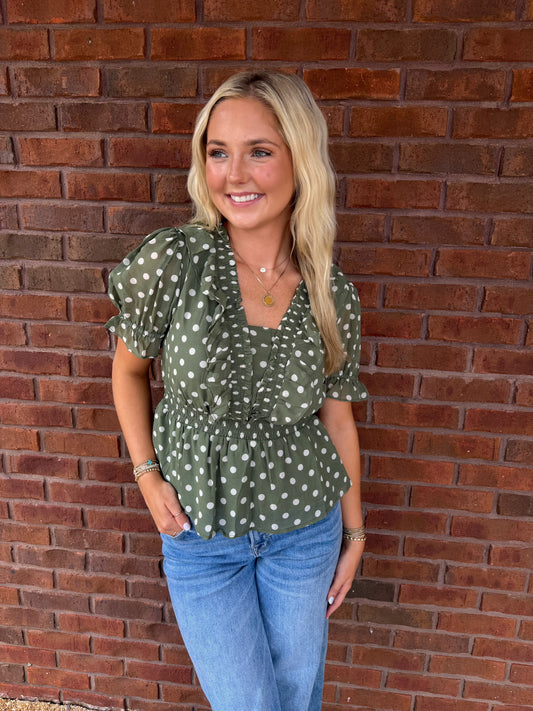 zoey peplum top