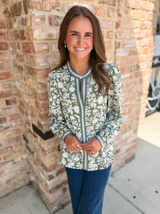 naomi top - olive