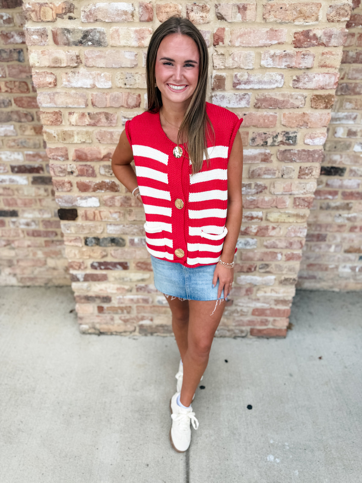 Hollis Stipe Sweater Vest