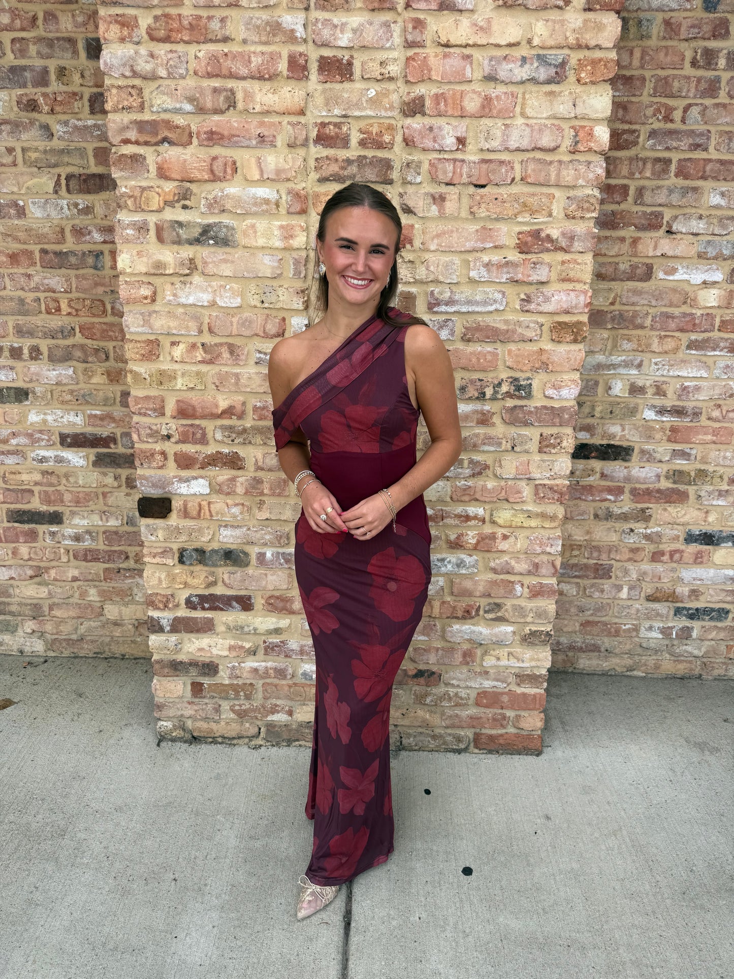 The one and only maxi maroon dress