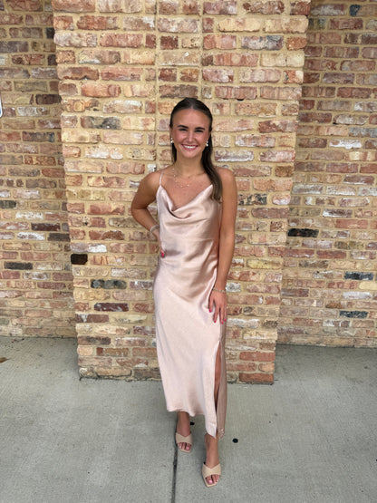 The Madeline Satin Dress