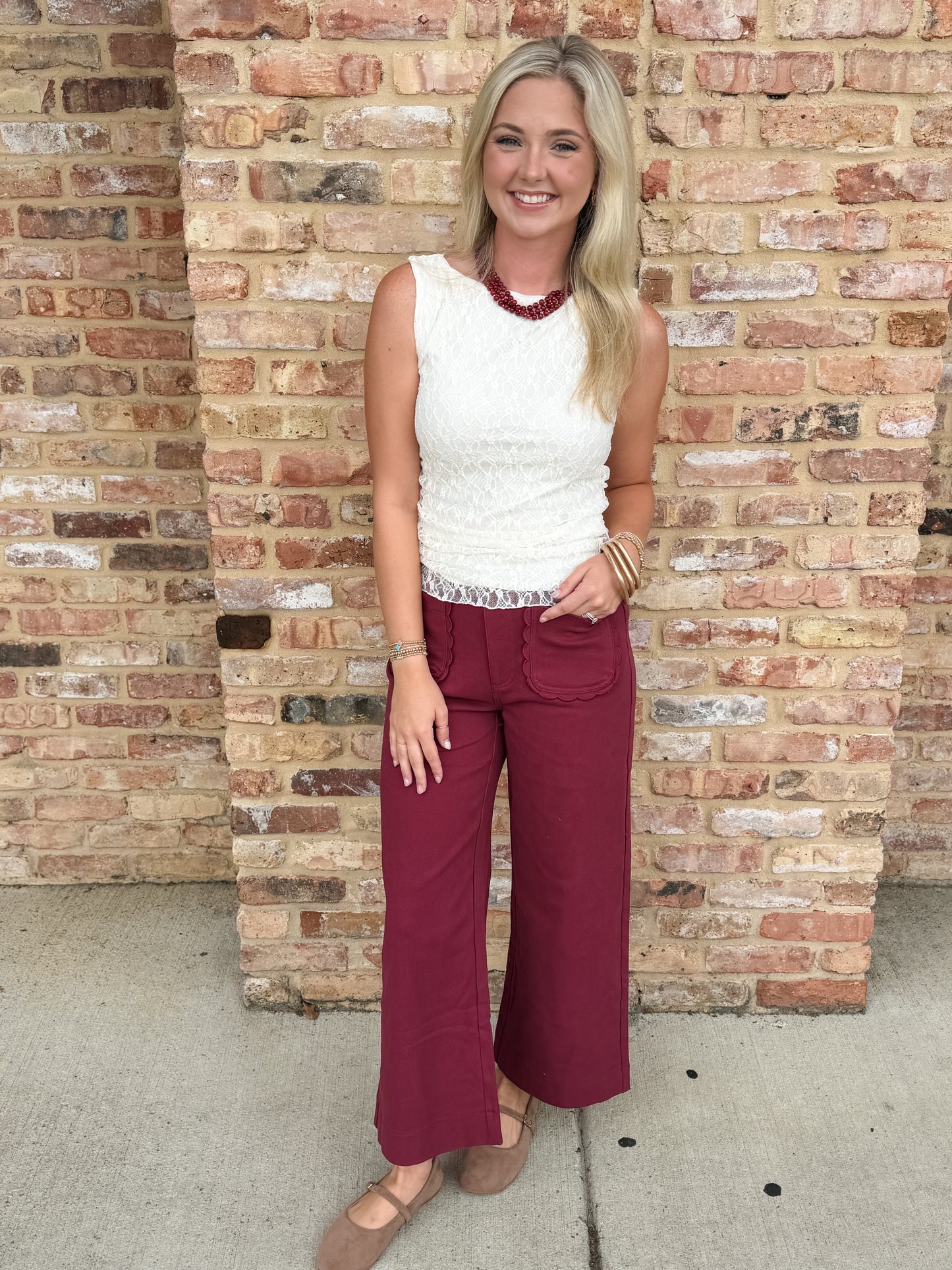 scallop pants