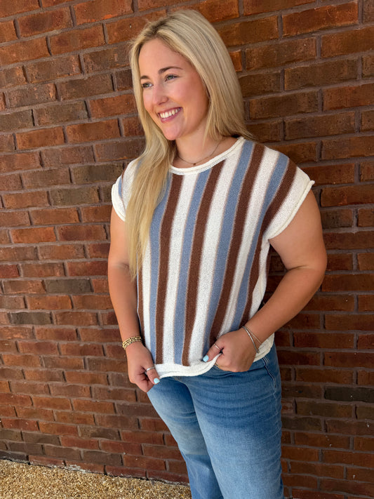 stripe sweater top