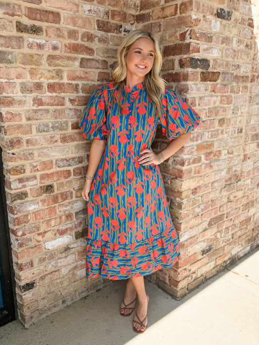 Freya floral maxi dress