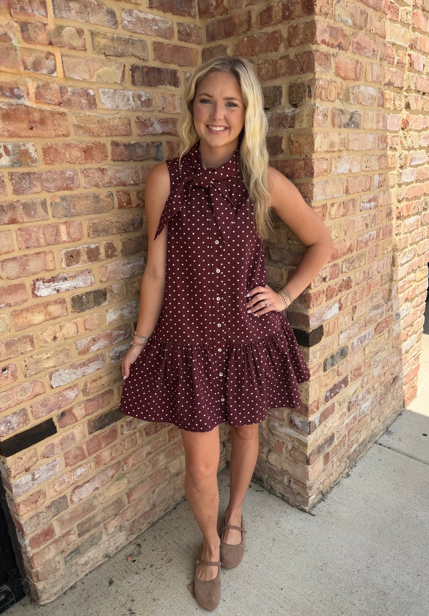 posi polka dot dress