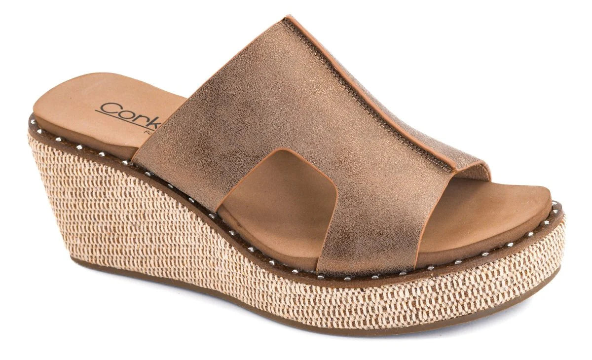 corkys kiss n tell- washed bronze metallic