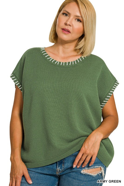 ria stitch sweater-curvy (5 colors)
