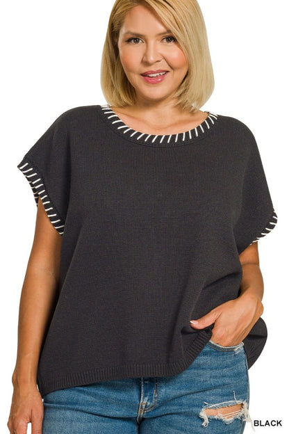 ria stitch sweater-curvy (5 colors)