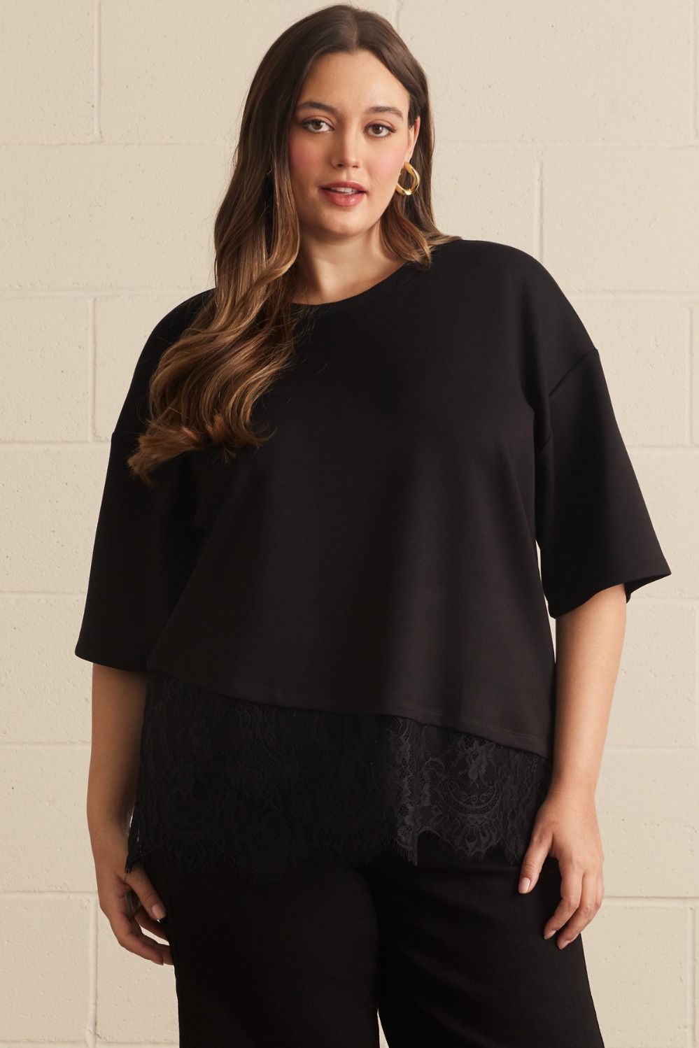 the jade lace top- curvy